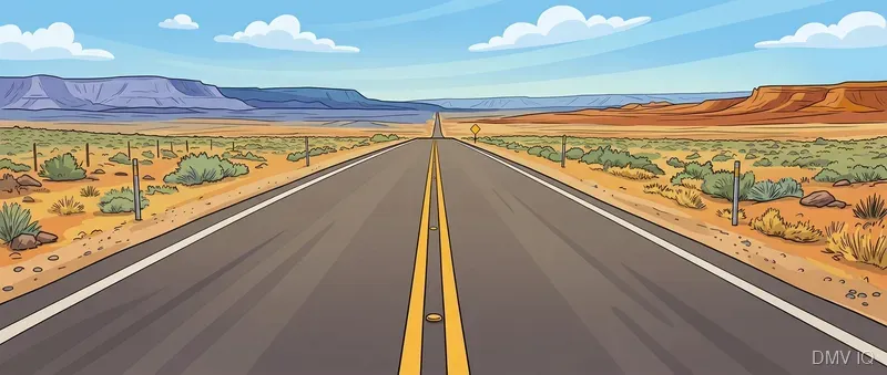 Yellow pavement markings separate: