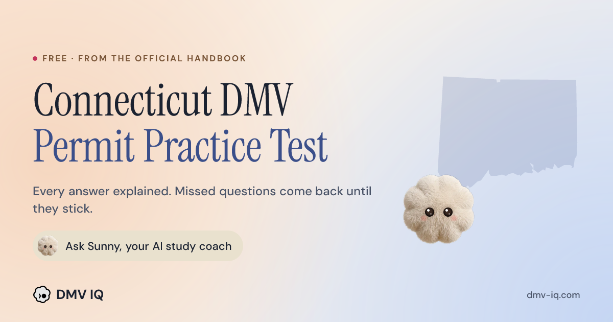 Dmv Commputers Examen de Práctica del DMV de Connecticut 2026 - Gratis | DMV IQ
