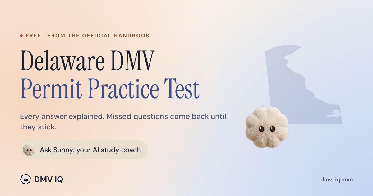 Free Dmv Software Delaware DMV Practice Test 2026 - Free DE Permit Test | DMV IQ