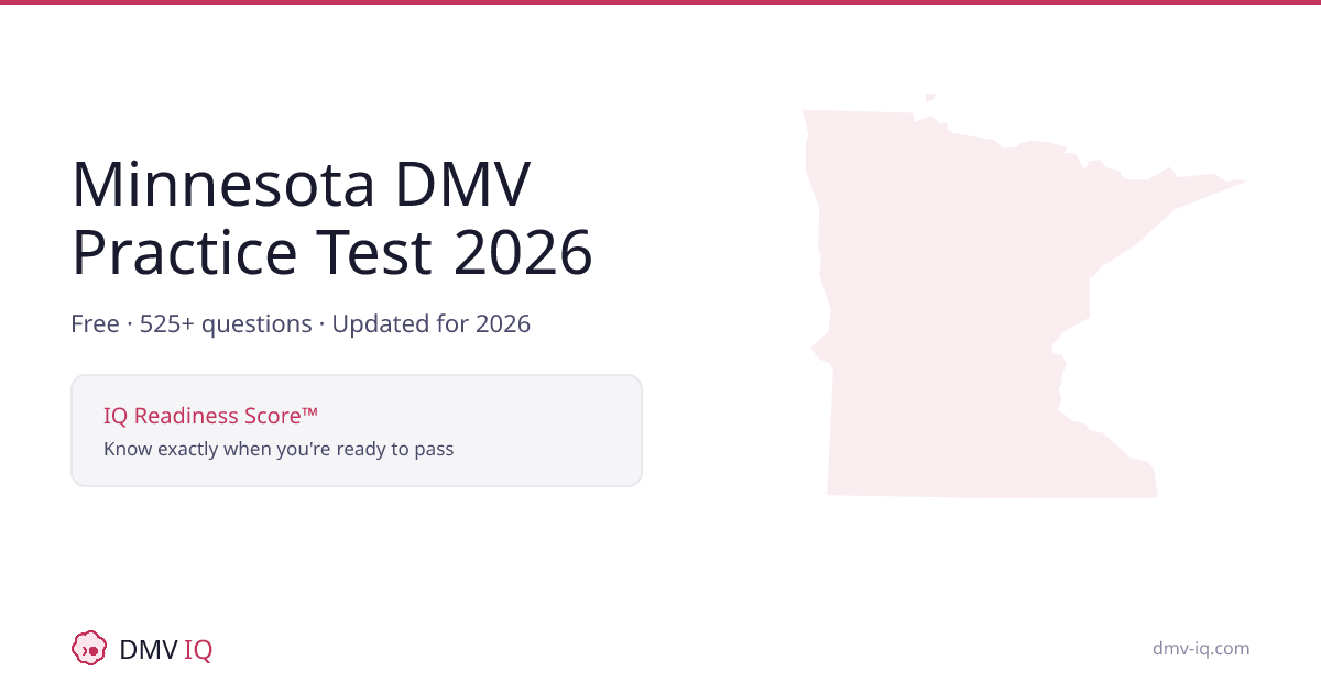 Minnesota Motorcycle Permit Test 2026 - Free Practice | DMV IQ